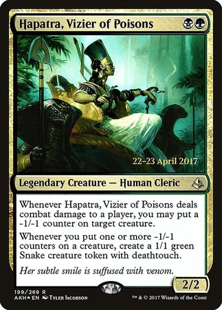 Hapatra, Vizier of Poisons [Amonkhet Promos] | Sanctuary Gaming