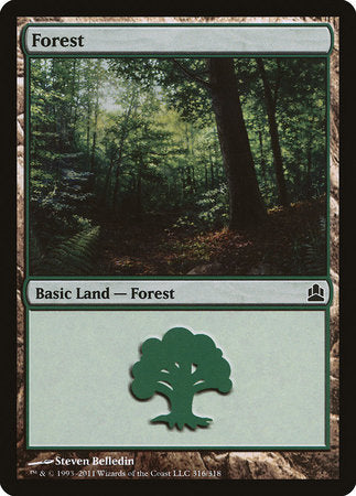 Forest (316) [Commander 2011] | Sanctuary Gaming
