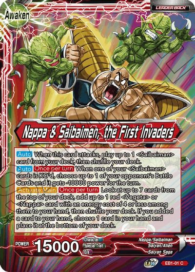 Nappa // Nappa & Saibaimen, the First Invaders (EB1-01) [Battle Evolution Booster] | Sanctuary Gaming