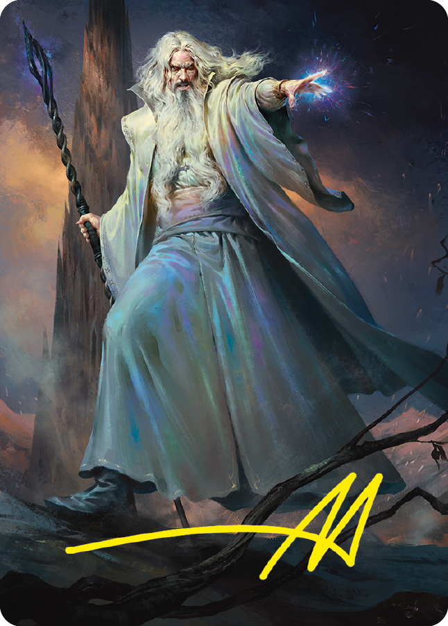 Saruman of Many Colors Art Card (Gold-Stamped Signature) [The Lord of the Rings: Tales of Middle-earth Art Series] | Sanctuary Gaming