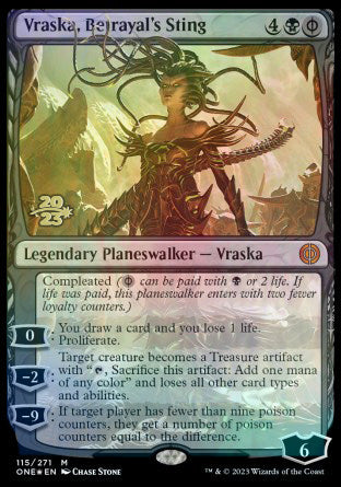 Vraska, Betrayal's Sting [Phyrexia: All Will Be One Prerelease Promos] | Sanctuary Gaming