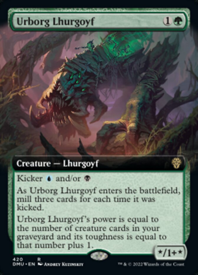 Urborg Lhurgoyf (Extended Art) [Dominaria United] | Sanctuary Gaming