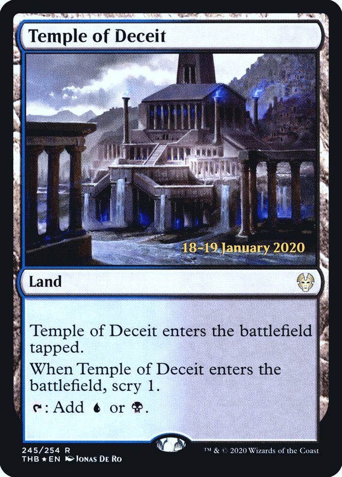 Temple of Deceit [Theros Beyond Death Prerelease Promos] | Sanctuary Gaming