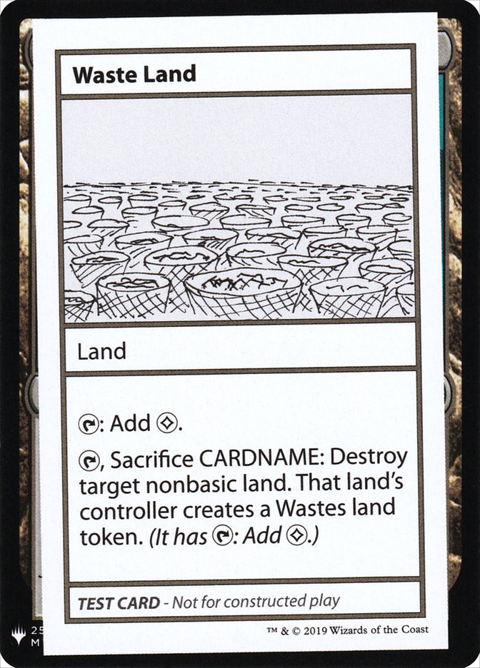 Waste Land [Mystery Booster Playtest Cards] | Sanctuary Gaming