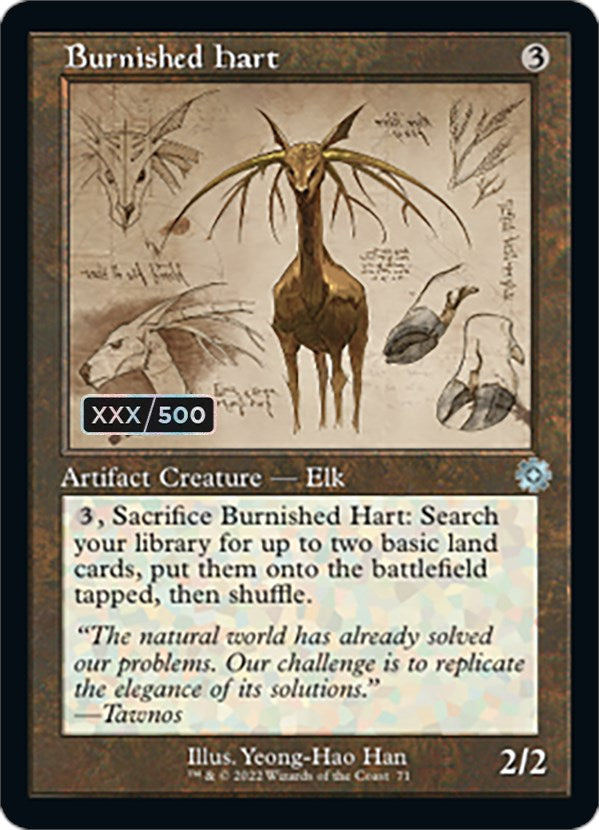 Burnished Hart (Retro Schematic) (Serial Numbered) [The Brothers' War Retro Artifacts] | Sanctuary Gaming