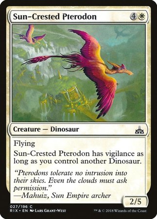 Sun-Crested Pterodon [Rivals of Ixalan] | Sanctuary Gaming