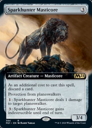 Sparkhunter Masticore (Extended Art) [Core Set 2021] | Sanctuary Gaming