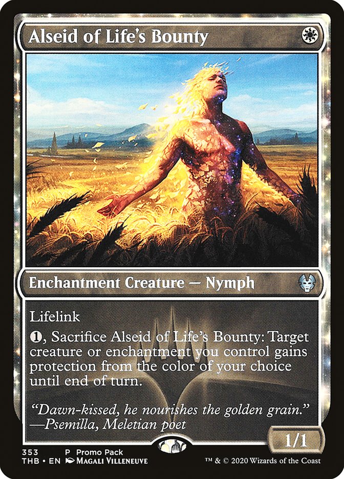 Alseid of Life's Bounty (Promo Pack) [Theros Beyond Death Promos] | Sanctuary Gaming