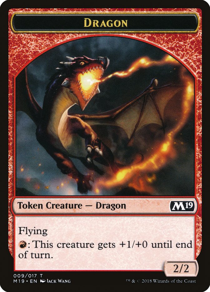 Dragon (009/017) [Core Set 2019 Tokens] | Sanctuary Gaming