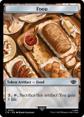 Treasure // Food (0022) Double-Sided Token (Surge Foil) [The Lord of the Rings: Tales of Middle-Earth Tokens] | Sanctuary Gaming