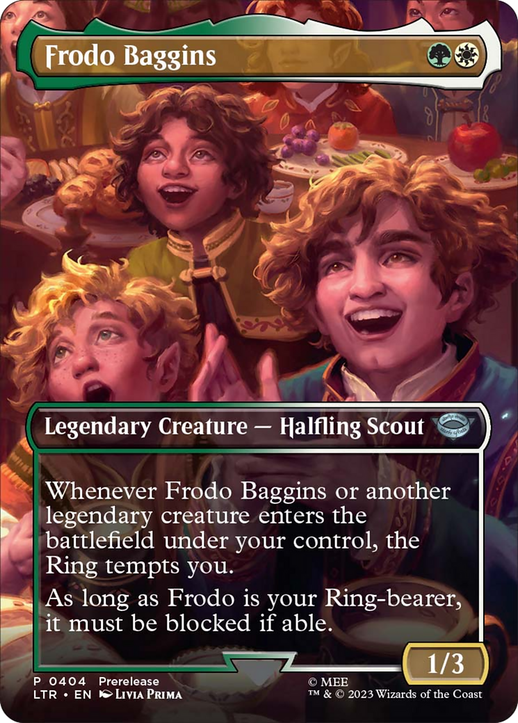 Frodo Baggins (Borderless Alternate Art) [The Lord of the Rings: Tales of Middle-Earth] | Sanctuary Gaming