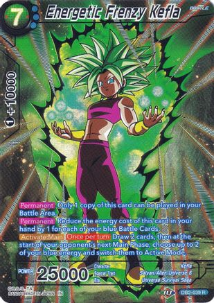Energetic Frenzy Kefla (DB2-039) [Collector's Selection Vol. 2] | Sanctuary Gaming