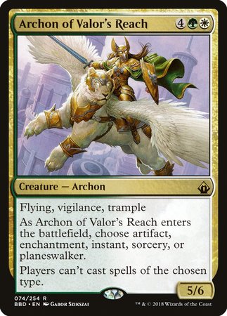 Archon of Valor's Reach [Battlebond] | Sanctuary Gaming