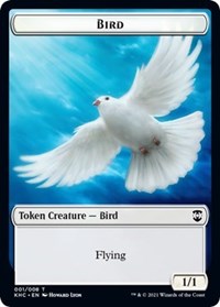 Bird // Spirit Double-sided Token [Kaldheim Commander Tokens] | Sanctuary Gaming