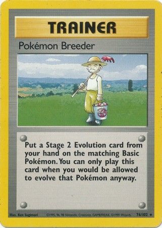 Pokemon Breeder (76/102) [Base Set Unlimited] | Sanctuary Gaming
