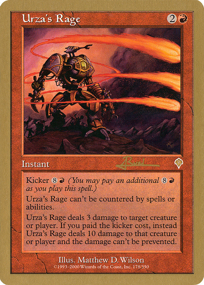 Urza's Rage (Antoine Ruel) [World Championship Decks 2001] | Sanctuary Gaming