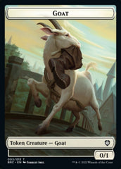 Construct (008) // Goat Double-Sided Token [The Brothers' War Commander Tokens] | Sanctuary Gaming