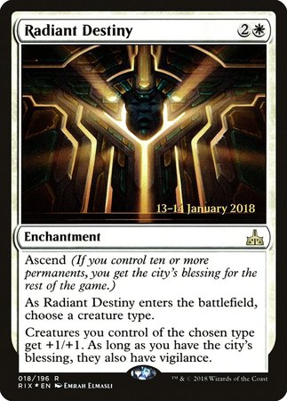 Radiant Destiny [Rivals of Ixalan Promos] | Sanctuary Gaming