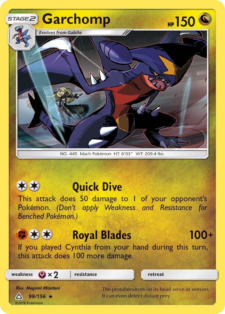 Garchomp (99/156) (Cracked Ice Holo) (Theme Deck Exclusive) [Sun & Moon: Ultra Prism] | Sanctuary Gaming