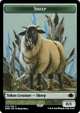 Zombie // Sheep Double-Sided Token [Dominaria Remastered Tokens] | Sanctuary Gaming