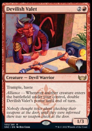 Devilish Valet (Promo Pack) [Streets of New Capenna Promos] | Sanctuary Gaming