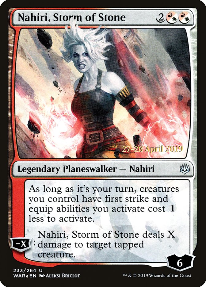Nahiri, Storm of Stone  [War of the Spark Prerelease Promos] | Sanctuary Gaming