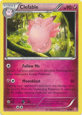 Clefable (16/30) [XY: Trainer Kit 1 - Wigglytuff] | Sanctuary Gaming