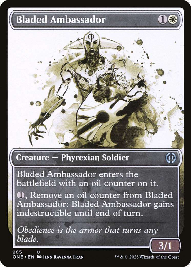 Bladed Ambassador (Showcase Ichor) [Phyrexia: All Will Be One] | Sanctuary Gaming