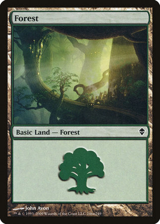 Forest (246a) [Zendikar] | Sanctuary Gaming