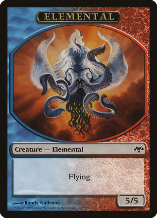 Elemental Token (Blue/Red) [Eventide Tokens] | Sanctuary Gaming