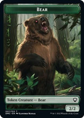 Kavu // Bear Double-sided Token [Dominaria United Commander Tokens] | Sanctuary Gaming