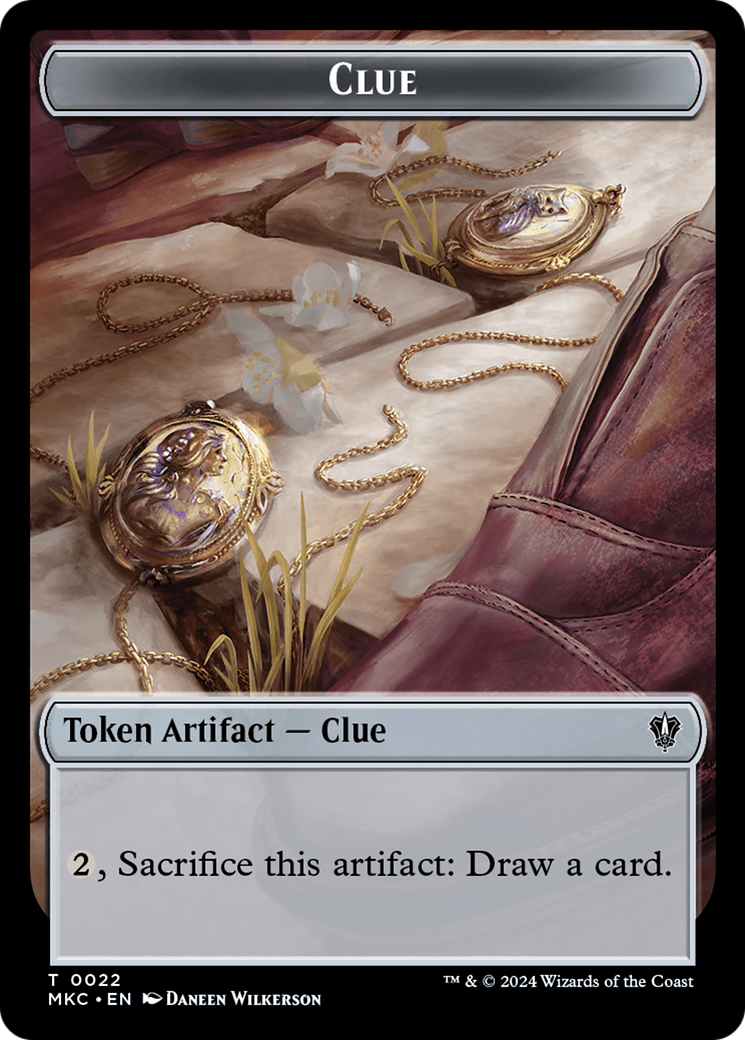 Clue // Insect (0017) Double-Sided Token [Murders at Karlov Manor Commander Tokens] | Sanctuary Gaming