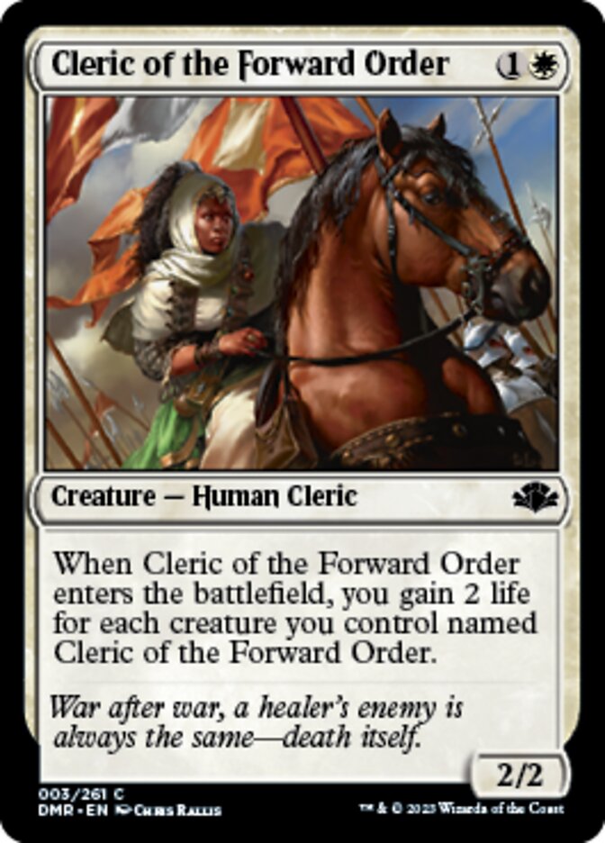 Cleric of the Forward Order [Dominaria Remastered] | Sanctuary Gaming