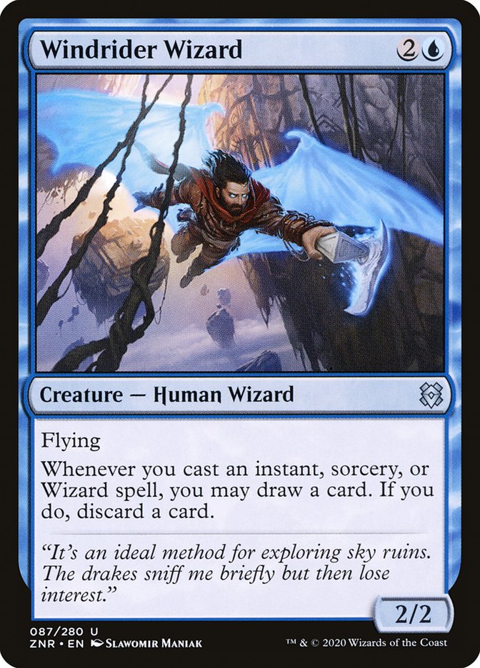 Windrider Wizard [Zendikar Rising] | Sanctuary Gaming