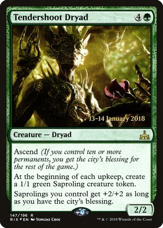 Tendershoot Dryad [Rivals of Ixalan Promos] | Sanctuary Gaming