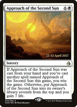 Approach of the Second Sun [Amonkhet Promos] | Sanctuary Gaming