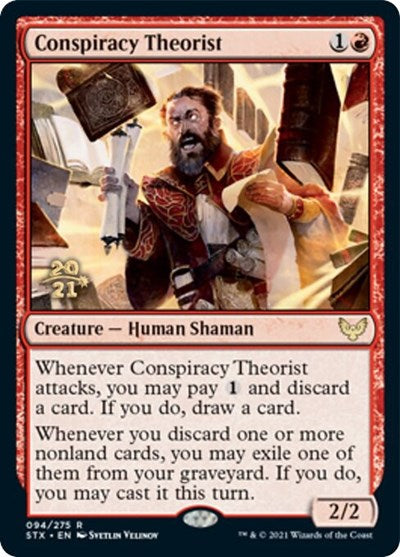 Conspiracy Theorist [Strixhaven: School of Mages Prerelease Promos] | Sanctuary Gaming