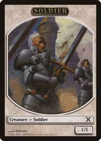 Soldier Token [Tenth Edition Tokens] | Sanctuary Gaming