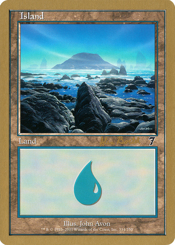Island (ab334) (Alex Borteh) [World Championship Decks 2001] | Sanctuary Gaming