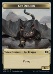Cat Dragon // Treasure Double-sided Token [Double Masters 2022 Tokens] | Sanctuary Gaming