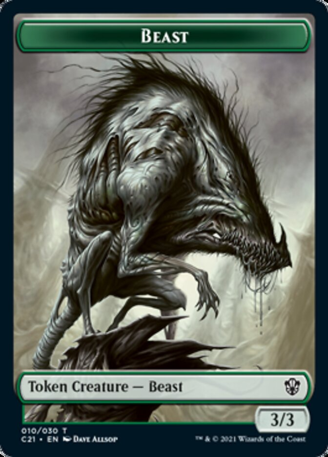 Beast (010) // Fish Token [Commander 2021 Tokens] | Sanctuary Gaming