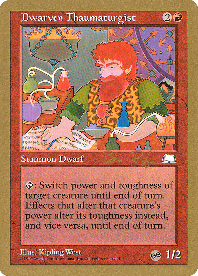 Dwarven Thaumaturgist (Ben Rubin) (SB) [World Championship Decks 1998] | Sanctuary Gaming