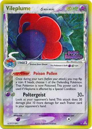 Vileplume (17/110) (Delta Species) (Stamped) [EX: Holon Phantoms] | Sanctuary Gaming