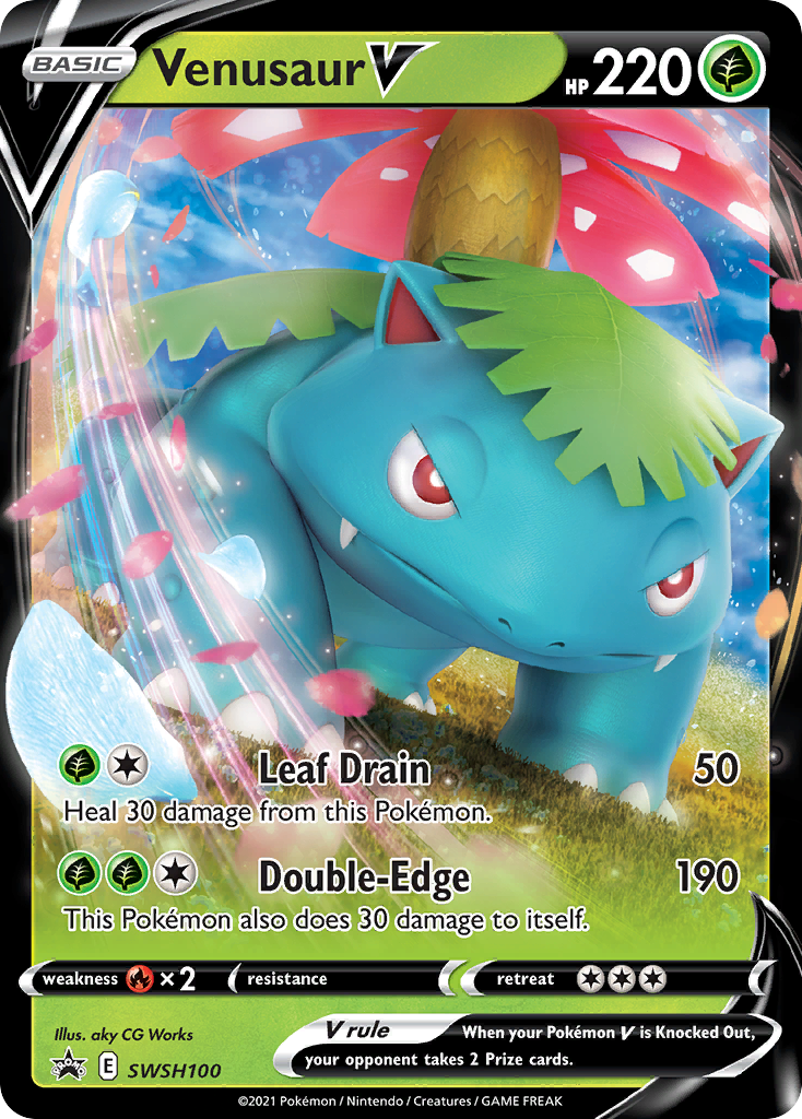 Venusaur V (SWSH100) [Sword & Shield: Black Star Promos] | Sanctuary Gaming