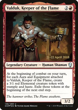 Valduk, Keeper of the Flame [Dominaria Promos] | Sanctuary Gaming