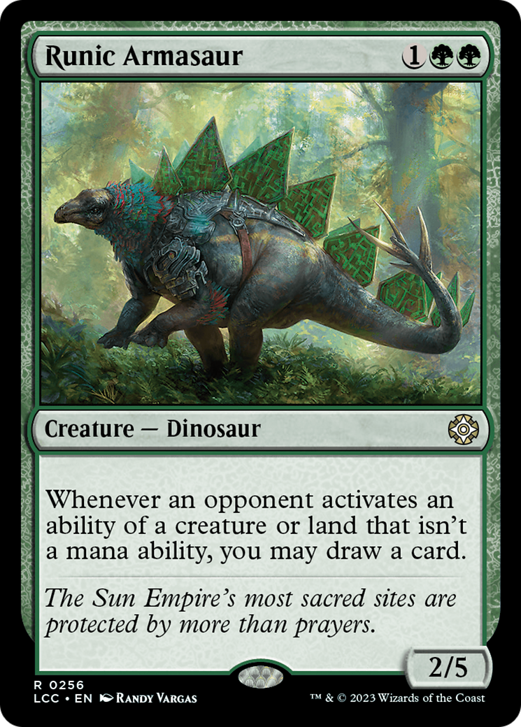 Runic Armasaur [The Lost Caverns of Ixalan Commander] | Sanctuary Gaming
