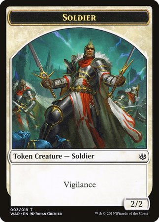 Soldier Token [War of the Spark Tokens] | Sanctuary Gaming