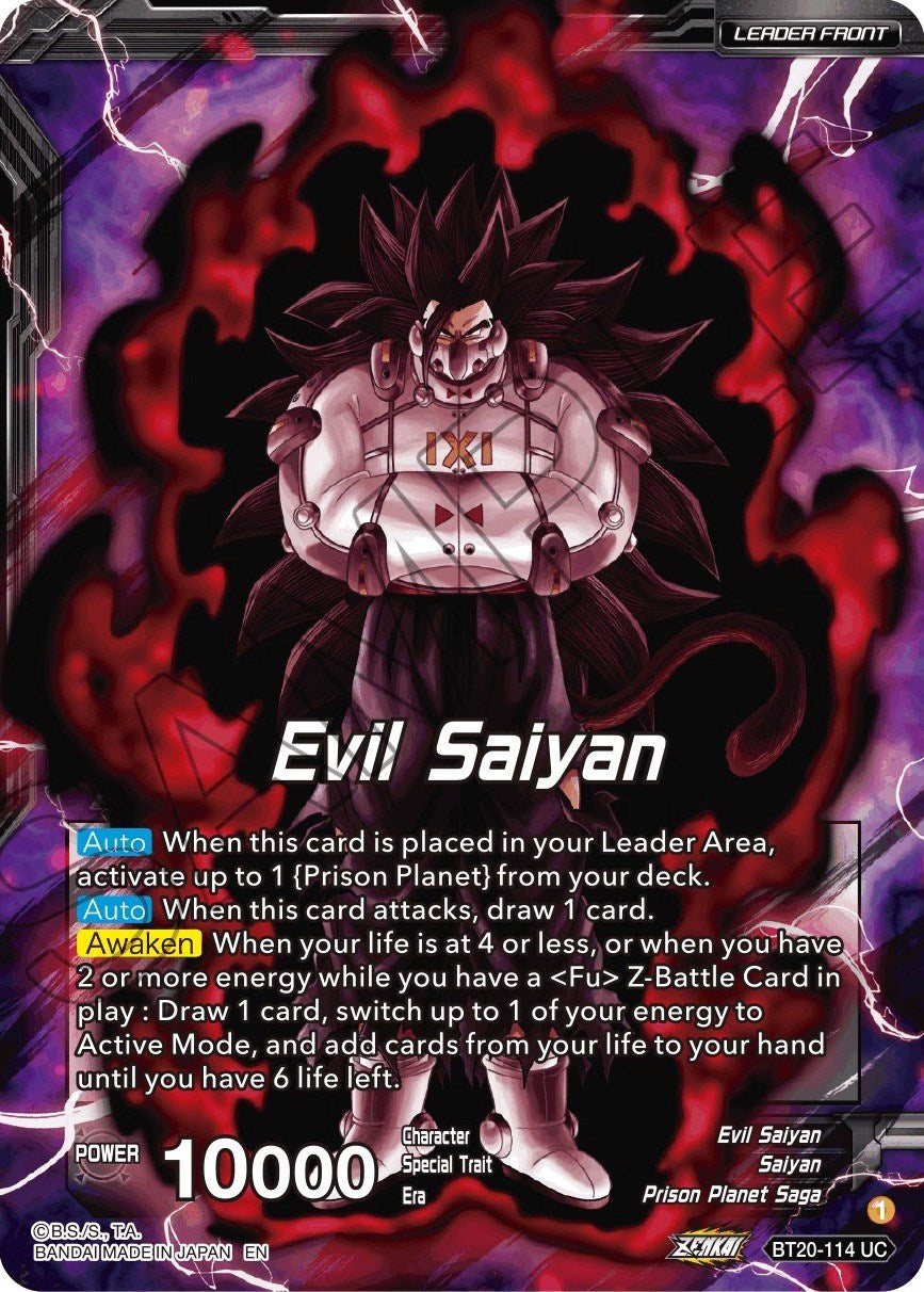 Evil Saiyan // Cumber, Maddening Force (BT20-114) [Power Absorbed Prerelease Promos] | Sanctuary Gaming