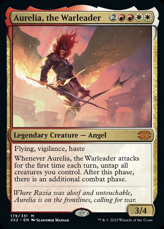 Aurelia, the Warleader [Double Masters 2022] | Sanctuary Gaming