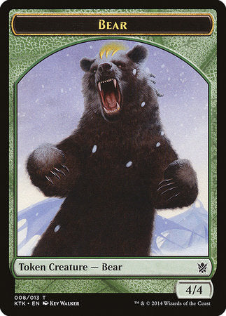 Bear Token [Khans of Tarkir Tokens] | Sanctuary Gaming